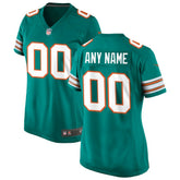 Miami Dolphins Women's Alternate Custom Game Jersey - Aqua | Nike online