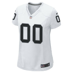 Las Vegas Raiders Women's Custom Game Jersey - White | Nike for sale