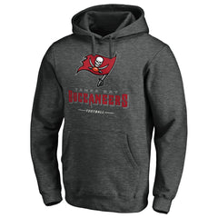 Tampa Bay Buccaneers Team Lockup Pullover Hoodie - Heather Charcoal online