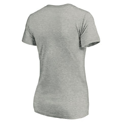 Atlanta Falcons Women's Primary Logo V-Neck T-Shirt - Heather Gray cheap