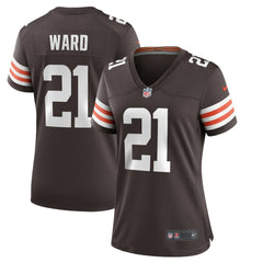 Denzel Ward Cleveland Browns Women's Player Game Jersey - Brown | Nike for sale