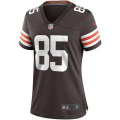 David Njoku Cleveland Browns Women's Player Game Jersey - Brown | Nike on sale