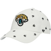 Jacksonville Jaguars '47 Women's Confetti Clean Up Adjustable Hat - White cheap