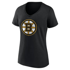 David Pastrnak Boston Bruins Women's Playmaker V-Neck T-Shirt Black