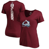 Nathan MacKinnon Colorado Avalanche Women's Playmaker V-Neck T-Shirt Garnet