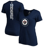 Mark Scheifele Winnipeg Jets Women's Playmaker V-Neck T-Shirt Navy
