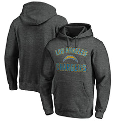 Los Angeles Chargers Victory Arch Pullover Hoodie - Heather Gray for sale