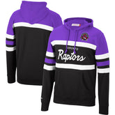 Toronto Raptors Head Coach Pullover Hoodie - Purple/Black | Mitchell & Ness discount