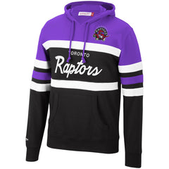 Toronto Raptors Head Coach Pullover Hoodie - Purple/Black | Mitchell & Ness discount