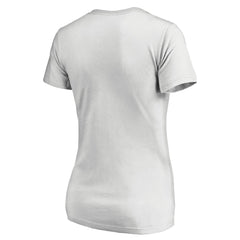 Minnesota Timberwolves Women's Floral Arch V-Neck T-Shirt - White on sale