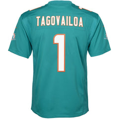 Tua Tagovailoa Miami Dolphins Youth Game Jersey - Aqua | Nike cheap