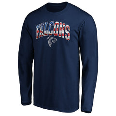 Atlanta Falcons Banner Wave Long Sleeve T-Shirt - Navy online