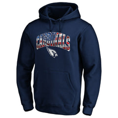 Arizona Cardinals Banner Wave Fitted Pullover Hoodie - Navy cheap