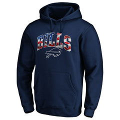 Buffalo Bills Banner Wave Fitted Pullover Hoodie - Navy outlet
