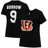 Joe Burrow Cincinnati Bengals Women's Plus Size Name & Number V-Neck T-Shirt - Black online