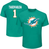 Tua Tagovailoa Miami Dolphins Big & Tall Player Name & Number T-Shirt - Aqua sale