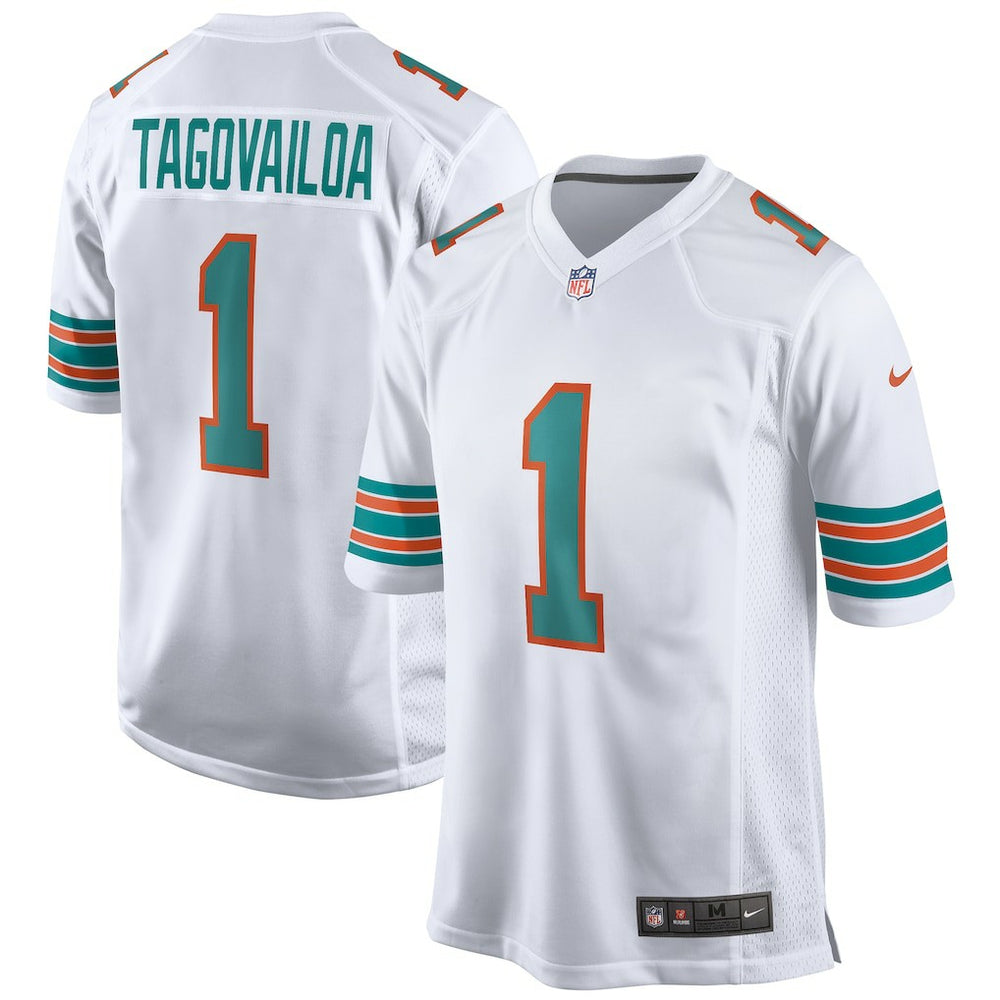Tua Tagovailoa Miami Dolphins 2nd Alternate Game Jersey - White | Nike online