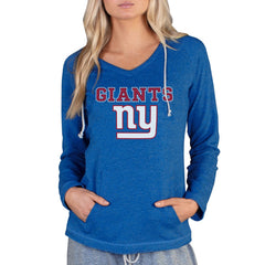 New York Giants Concepts Sport Women's Mainstream Tri-Blend Raglan Hoodie V-Neck Top - Royal online