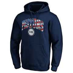 Detroit Pistons Banner Wave Pullover Hoodie sale - Navy online