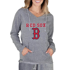 Boston Red Sox Concepts Sport Women's Mainstream Terry Long Sleeve Hoodie Top - Gray