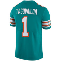 Tua Tagovailoa Miami Dolphins Alternate Vapor Limited Jersey - Aqua | Nike outlet