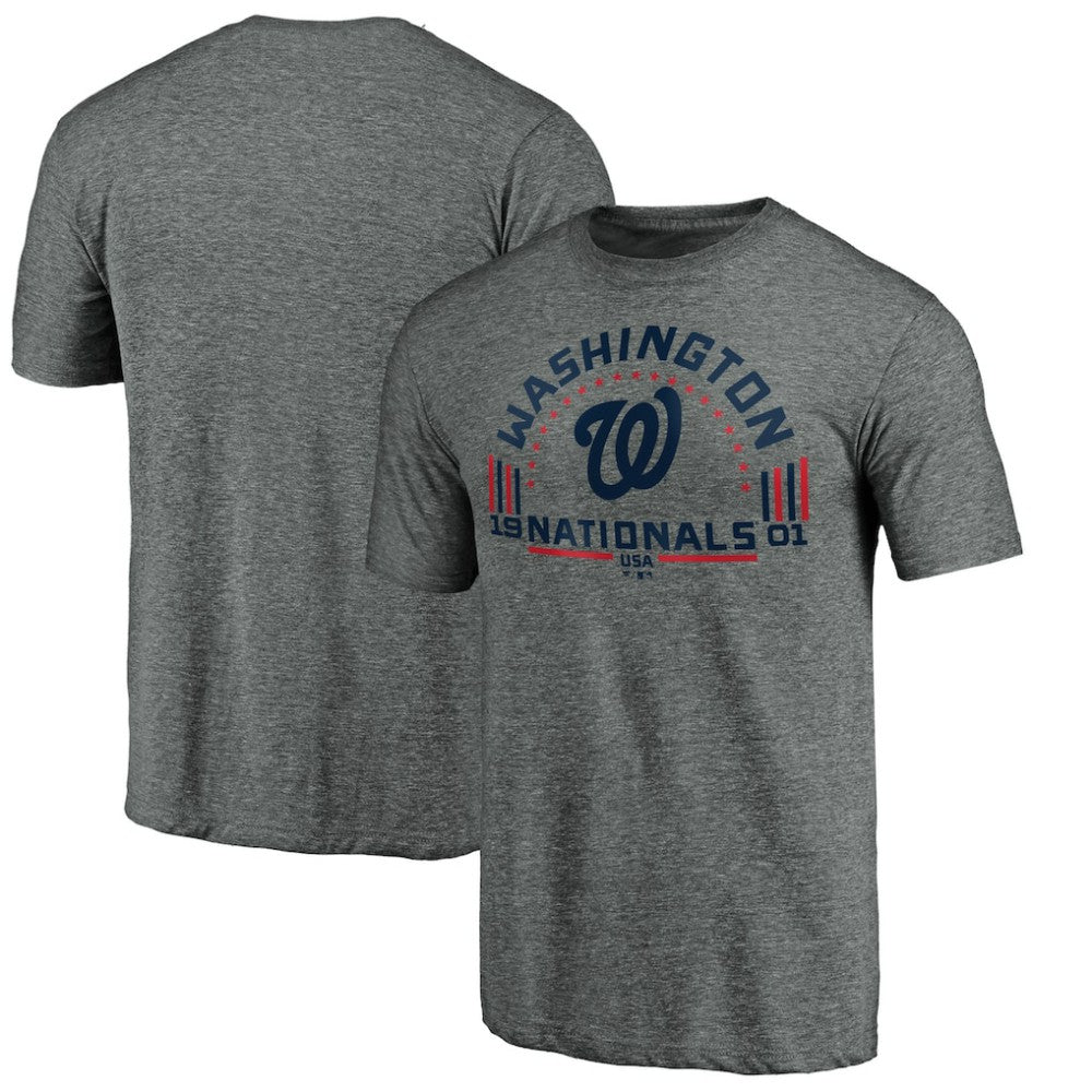 Washington Nationals Team Freedom Tri-Blend T-Shirt - Gray