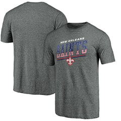 New Orleans Saints Team Freedom Tri-Blend T-Shirt - Gray cheap
