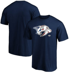 Nashville Predators Banner Wave Logo T-Shirt Navy