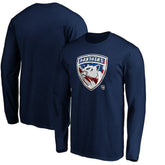 Florida Panthers Banner Wave Logo Long Sleeve T-Shirt Navy