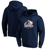 Colorado Avalanche Banner Wave Logo Pullover Hoodie Navy