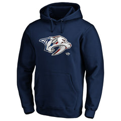 Nashville Predators Banner Wave Logo Pullover Hoodie Navy