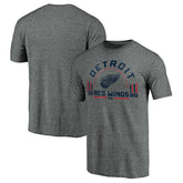 Detroit Red Wings Team Freedom Tri-Blend T-Shirt Heathered Gray