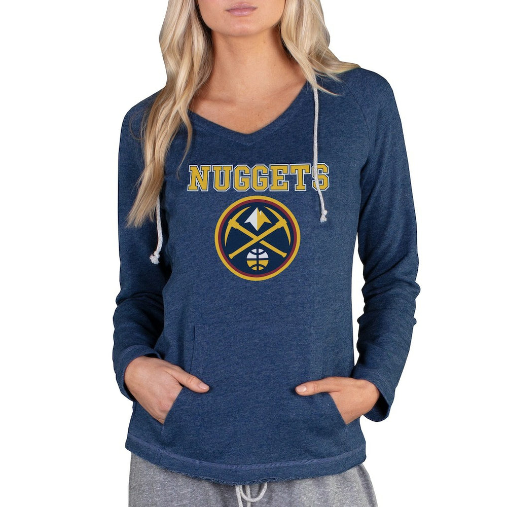 Denver Nuggets Concepts Sport Women's Mainstream Terry Hooded Top sale - Navy online