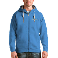 Los Angeles Chargers Antigua Victory Full-Zip Hoodie - Powder Blue for sale