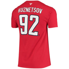 Evgeny Kuznetsov Washington Capitals Fanatics Name & Number T-Shirt Red