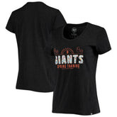 San Francisco Giants Women's Spring Training Floral Fill Club T-Shirt - Black | 47 brand