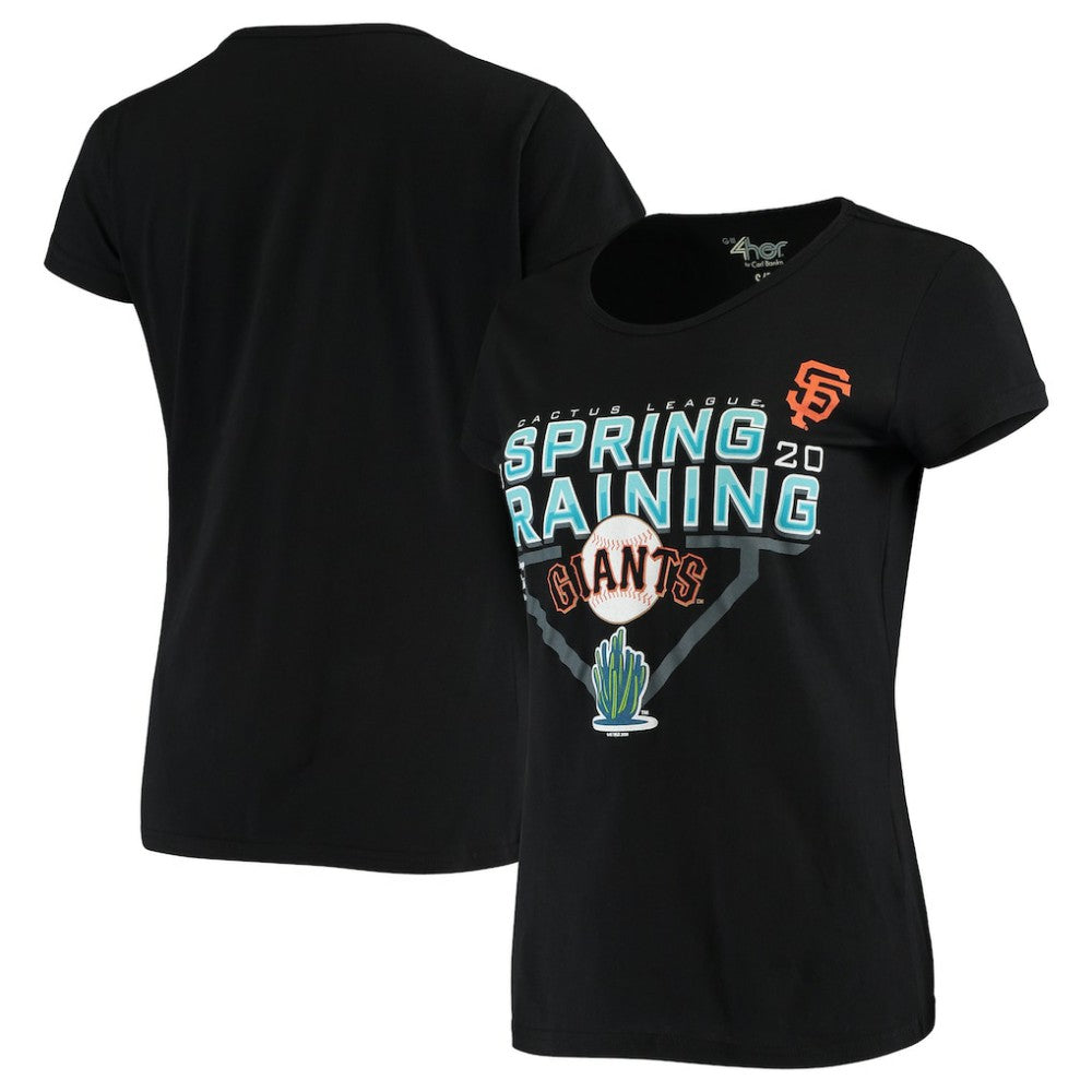 San Francisco Giants G-III Sports by Carl Banks Women's 2020 Spring Training Endzone T-Shirt - Black