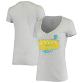 San Francisco Giants Soft as a Grape Women's Spring Training Tropical Banner T-Shirt - Heathered Gray