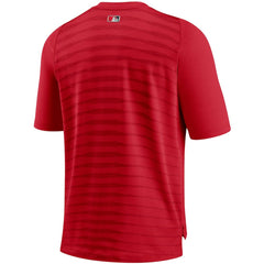 Washington Nationals Authentic Collection Pregame Performance V-Neck T-Shirt - Red | Nike