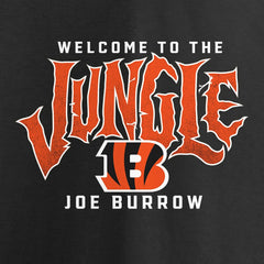 Joe Burrow Cincinnati Bengals Women's Jungle Joe V-Neck T-Shirt - Black on sale