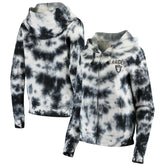 Las Vegas Raiders New Era Women's Tie Dye Fleece Full-Zip Hoodie - Black sale