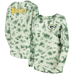 Green Bay Packers New Era Women's Tie-Dye Long Sleeve T-Shirt - Green sale