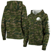 Cleveland Browns New Era Women's Raglan Full-Zip Hoodie - Camo sale