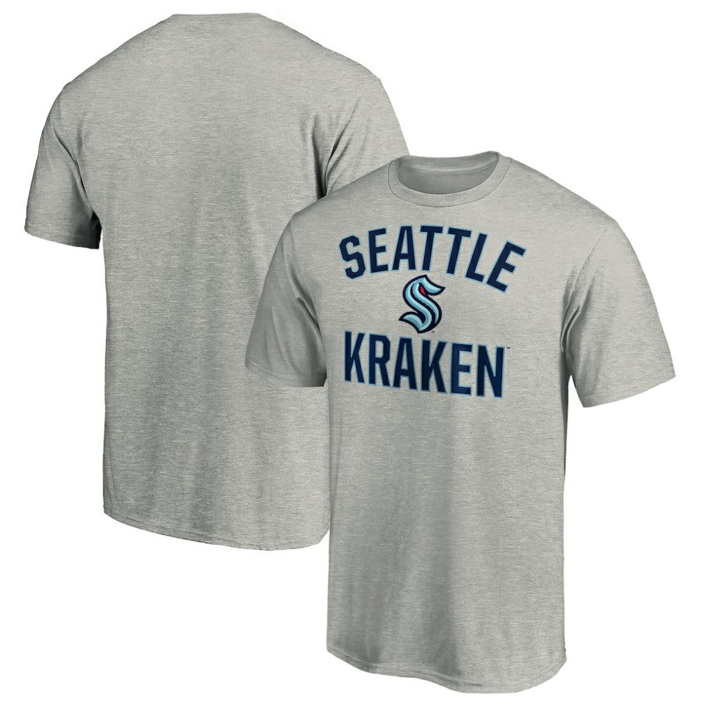 Seattle Kraken Fanatics Victory Arch T-Shirt Heather Gray