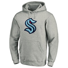 Seattle Kraken Fanatics Big & Tall Primary Logo Pullover Hoodie Heather Gray