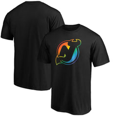 New Jersey Devils Team Pride Logo T-Shirt Black