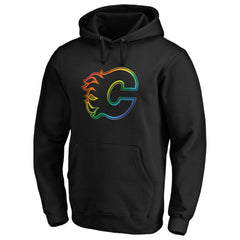 Calgary Flames Team Pride Logo Pullover Hoodie Black
