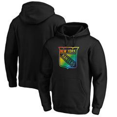 New York Rangers Team Pride Logo Pullover Hoodie Black