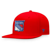 New York Rangers Fanatics Core Primary Logo Fitted Hat Red