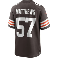 Clay Matthews Cleveland Browns Game Retired Player Jersey - Brown | Nike discount